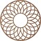 Ekena Millwork Cannes Wood Fretwork Pierced Ceiling Medallion, Walnut, 32"OD x 11"ID x 1/4"T CMWP32X32X0250CNWA - alternate 3